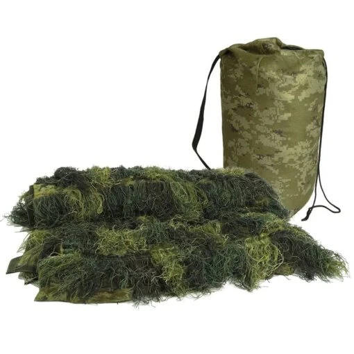 Mil-Tec Ghillie Cover 'Anti Fire' 300x200cm Woodland -Outdoor Series Store 11962320 mil