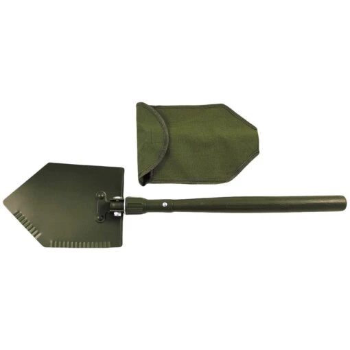 MFH Folding Spade With Cover Olive -Outdoor Series Store 27032 MFH Folding Spade with Cover Olive 1