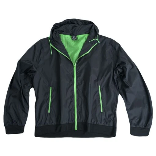 Brandit Stream Jacket Black/Lime -Outdoor Series Store 3117 98 Brandit Stream Jacket Black Lime 1 4