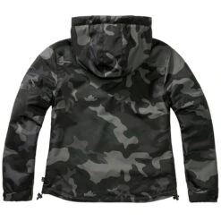 Brandit Ladies Windbreaker Front Zip Dark Camo -Outdoor Series Store 33113 4BranditLadiesWindbreakerFrontZipDarkCamo 002