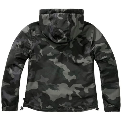 Brandit Ladies Windbreaker Front Zip Dark Camo -Outdoor Series Store 33113 4BranditLadiesWindbreakerFrontZipDarkCamo 002