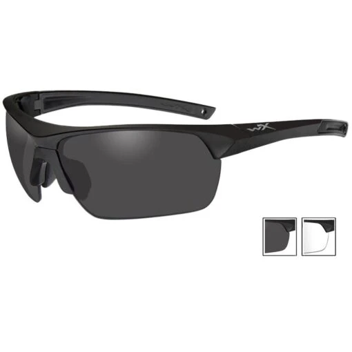 Wiley X Guard Advanced - Smoke Grey + Clear Lenses / Matte Black Frame -Outdoor Series Store