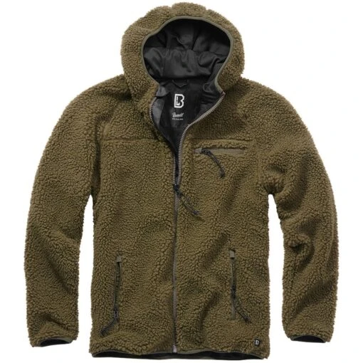 Brandit Teddyfleece Worker Jacket Olive -Outdoor Series Store 5024 1 BRANDIT TEDDYFLEECE OLIVE 001 5