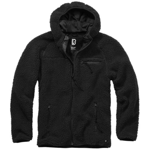 Brandit Teddyfleece Worker Jacket Black -Outdoor Series Store 5024 2 BRANDIT TEDDYFLEECE BLACK 001 2