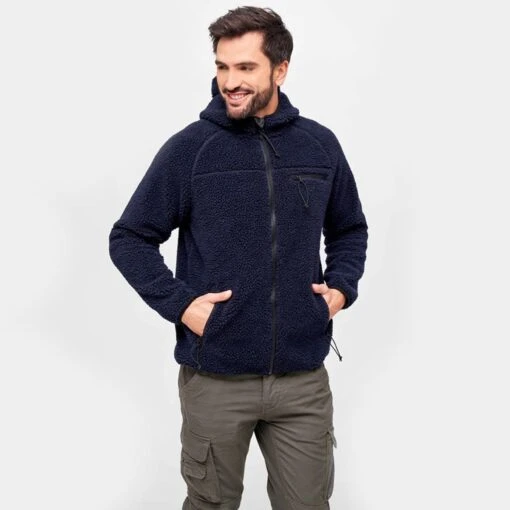 Brandit Teddyfleece Worker Jacket Navy -Outdoor Series Store Brandit Teddyfleece Worker Jacket