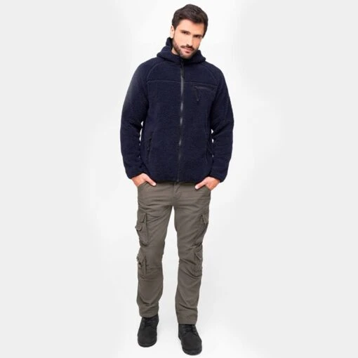 Brandit Teddyfleece Worker Jacket Navy -Outdoor Series Store Brandit Teddyfleece Worker Jacket