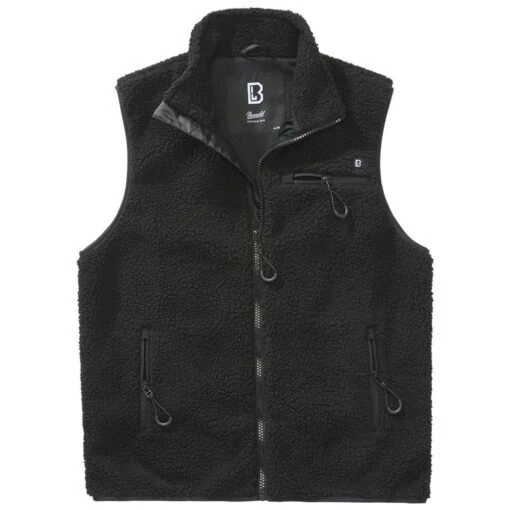 Brandit Teddyfleece Worker Vest Black -Outdoor Series Store Brandit Teddyfleece Worker Vest