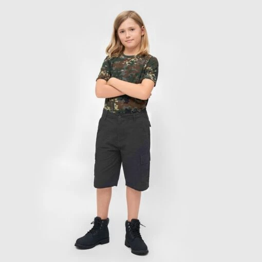 Brandit Kids BDU Shorts Black -Outdoor Series Store