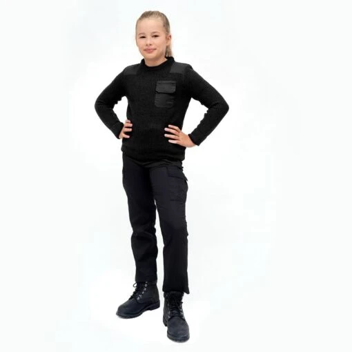 Brandit Kids BW Pullover Black -Outdoor Series Store