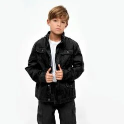 Brandit Kids Britannia Jacket Black -Outdoor Series Store BranditKidsBritanniaJacketBlack 3 1200x1200