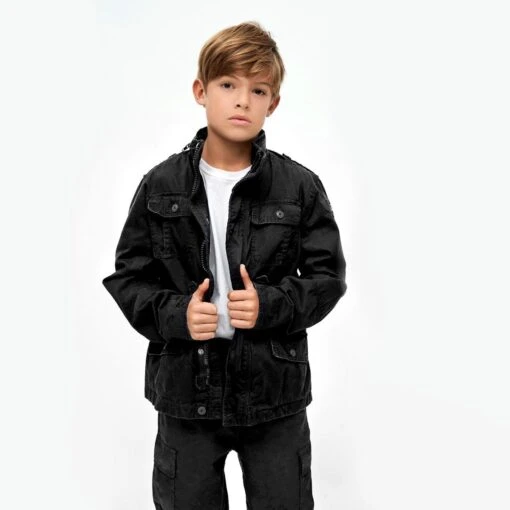 Brandit Kids Britannia Jacket Black -Outdoor Series Store