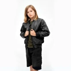 Brandit Kids MA1 Jacket Black -Outdoor Series Store BranditKidsMA1JacketBlack 3 1200x1200