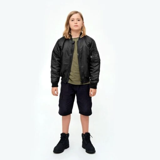 Brandit Kids MA1 Jacket Black -Outdoor Series Store