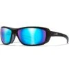 Wiley X WX Wave Glasses - Captivate Polarized Blue Mirror Lens / Matte Black Frame -Outdoor Series Store CCWAV10 1