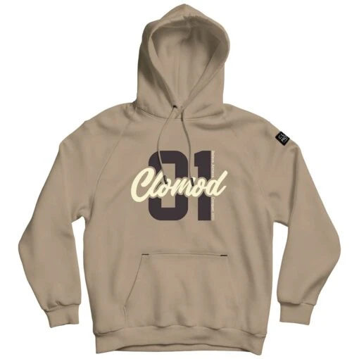 CLOMOD Hoodie "One" Tan Brown -Outdoor Series Store CLOMOD Hoodie One Tan Brown 1200 2