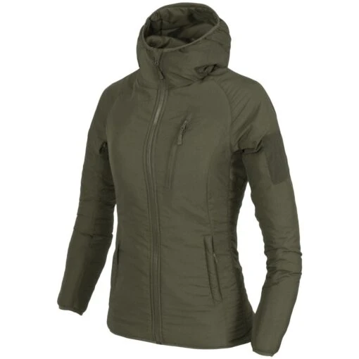 Helikon Women's Wolfhound Hoodie Jacket Taiga Green -Outdoor Series Store