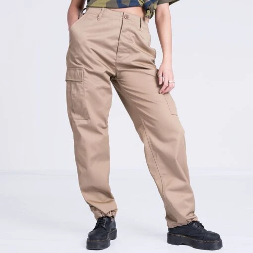 Mil-Tec Ladies Ranger Trousers Khaki -Outdoor Series Store KHAKI CARGO WOMEN 12 07 01 1