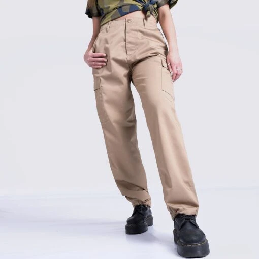 Mil-Tec Ladies Ranger Trousers Khaki -Outdoor Series Store KHAKI CARGO WOMEN 12 07 05 1