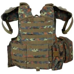 MFH Combat Vest With Quick Release Flecktarn -Outdoor Series Store MFH04573WESTECOMBATFLECKTARN3