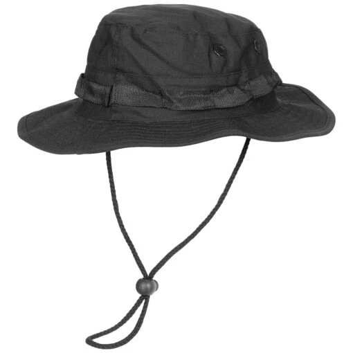 GI Ripstop Bush Hat Black -Outdoor Series Store