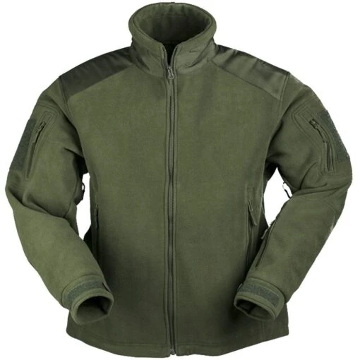 Mil-Tec Delta Fleece Jacket Olive -Outdoor Series Store Mil TecDeltaJacketFleeceOlive1 1