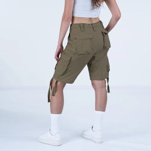 Surplus Ladies Airborne Vintage Shorts Washed Olive -Outdoor Series Store SURPLUS W 07 3598 61 OLIVE 02 1