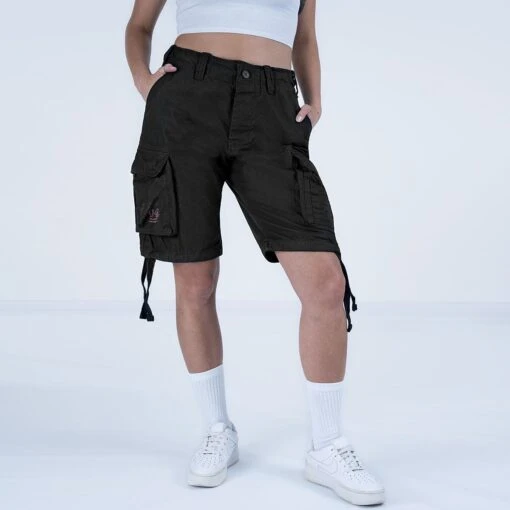 Surplus Ladies Airborne Vintage Shorts Washed Black -Outdoor Series Store SURPLUS W 07 3598 63 BLACK 10