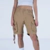 Surplus Ladies Airborne Vintage Shorts Washed Beige -Outdoor Series Store SURPLUS W 07 3598 74 BEIGE 01