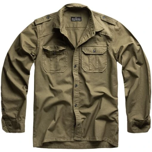 Surplus M65 Basic Shirt 1/1 Olive -Outdoor Series Store Surplus M65 Basic Shirt Long Sleeve Olive 1 1200X1200 1