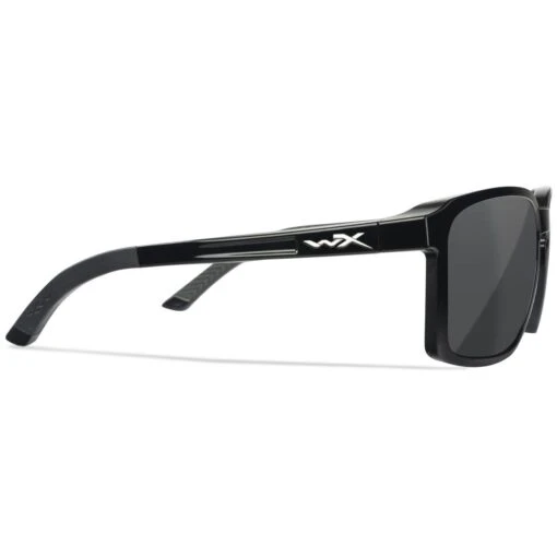 Wiley X WX Alfa Glasses - Captivate Polarized Grey Lenses / Gloss Black Frame -Outdoor Series Store Wiley X WX Alfa