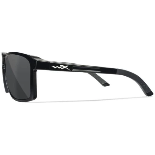 Wiley X WX Alfa Glasses - Captivate Polarized Grey Lenses / Gloss Black Frame -Outdoor Series Store Wiley X WX Alfa