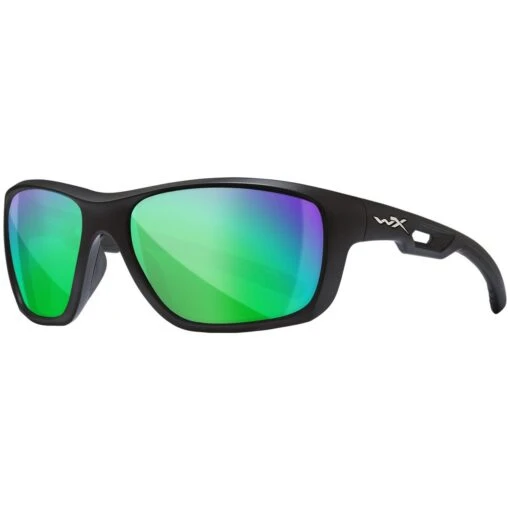 Wiley X WX Aspect Glasses - Captivate Polarized Green Mirror Lens / Matte Black Frame -Outdoor Series Store Wiley X WX Aspect