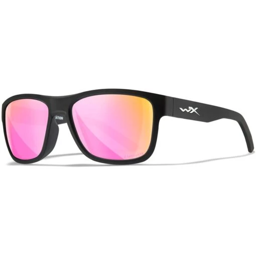 Wiley X WX Ovation Glasses - Captivate Polarized Rose Gold Mirror Lenses / Matte Black Frame -Outdoor Series Store Wiley X WX Ovation