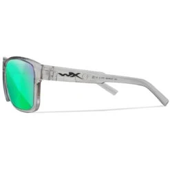 Wiley X WX Trek Glasses - Captivate Polarized Green Mirror Lenses / Gloss Crystal Light Grey Frame -Outdoor Series Store Wiley X WX Trek Glasses AC6TRK07 3 1200x1200