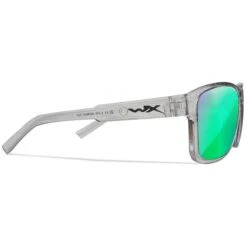 Wiley X WX Trek Glasses - Captivate Polarized Green Mirror Lenses / Gloss Crystal Light Grey Frame -Outdoor Series Store Wiley X WX Trek Glasses AC6TRK07 4 1200x1200