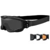 Wiley X Spear Goggles - Smoke Grey + Clear + Light Rust Lens / Matte Black -Outdoor Series Store Wiley x spear goggles smoke clear rust black 001