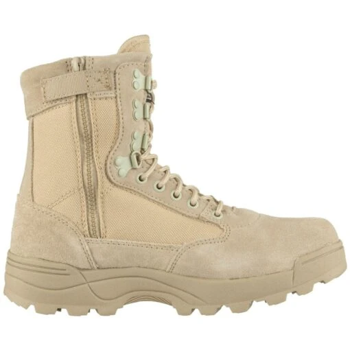 Brandit Tactical Side Zip Boots Camel -Outdoor Series Store brandit tactical zipper camel 2a