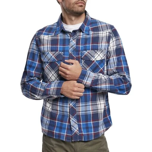 Brandit Check Shirt Navy -Outdoor Series Store brandit wear check shirt navy 2