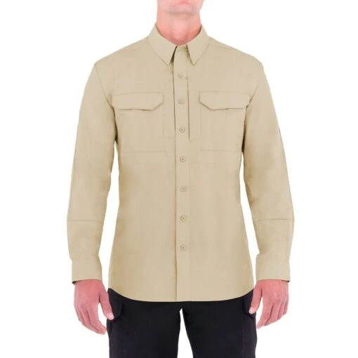 First Tactical Men's Specialist Long Sleeve Tactical Shirt Khaki -Outdoor Series Store first tactical MensSpecialistLongSleeveTacticalShirt KHAKI ALL 3 1