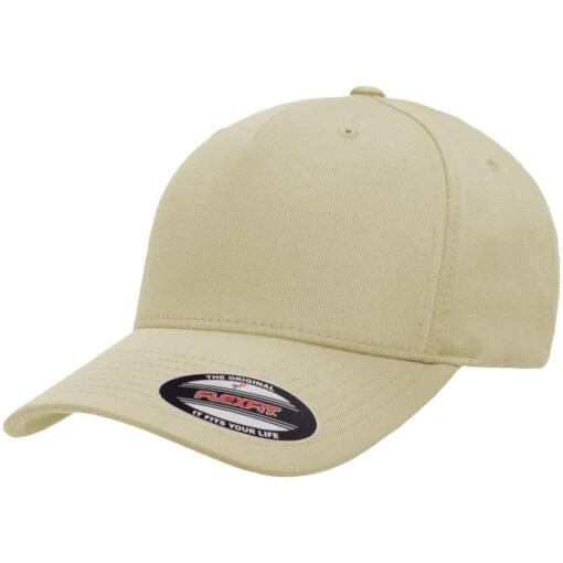 Flexfit 5 Panel Cap Khaki -Outdoor Series Store