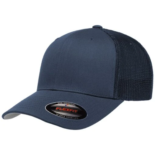 Flexfit Mesh Trucker Cap Navy -Outdoor Series Store