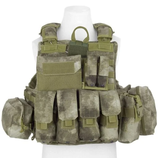 Flyye Force Recon Vest With Pouch Set Ver. Mar A-TACS AU -Outdoor Series Store flyyeforcereconvestatacsau2 2