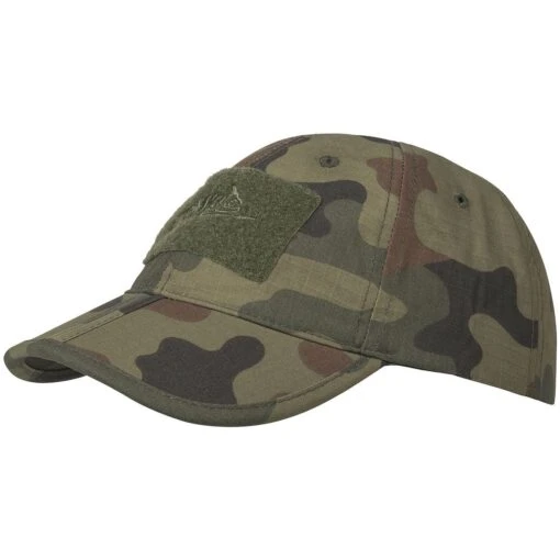 Helikon Baseball Foldable Cap Polish Woodland -Outdoor Series Store helikon bbc folding cap PL WOODLAND 1