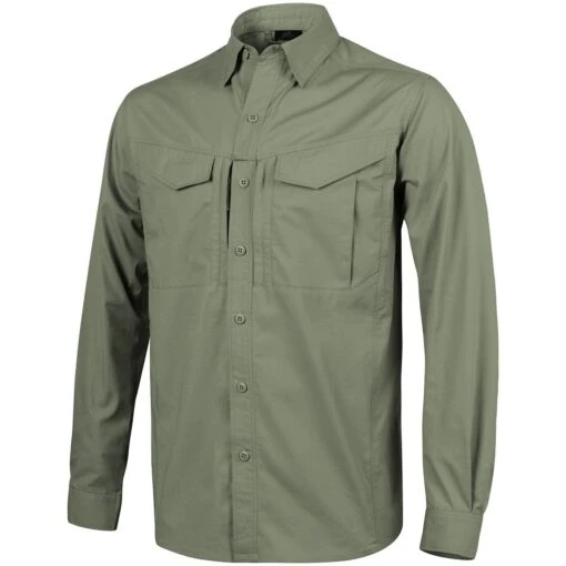 Helikon Defender Mk2 Long Sleeve Shirt Olive Green -Outdoor Series Store helikon defender mk2 long sleeve shirt olive green 11