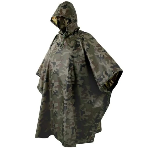 Helikon Waterproof Poncho Ripstop Polish Woodland -Outdoor Series Store helikon poncho pl woodland ALL 1