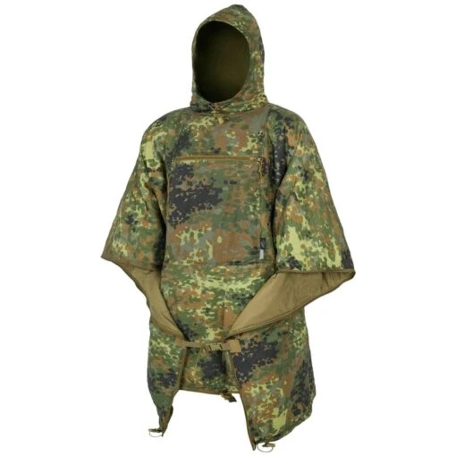 Helikon Swagman Roll Poncho Climashield Apex 67g Flecktarn -Outdoor Series Store helikon swagman roll poncho flecktarn 1