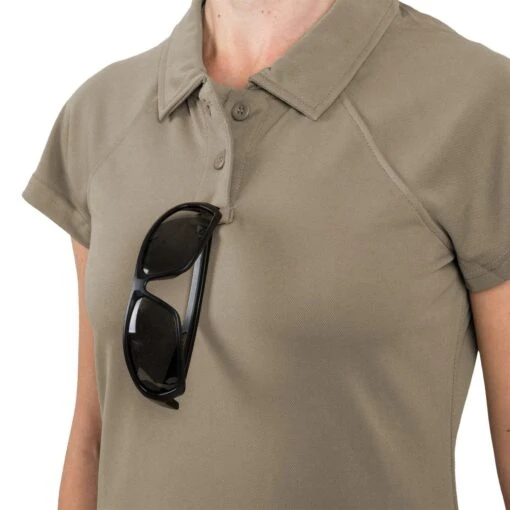 Helikon Women's Urban Tactical Line Polo Shirt TopCool Khaki -Outdoor Series Store helikon utl polo shirt khaki 002