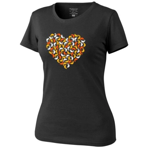 Helikon Women's T-Shirt Chameleon Heart Black -Outdoor Series Store helikon womens t shirt chameleon heart black 1