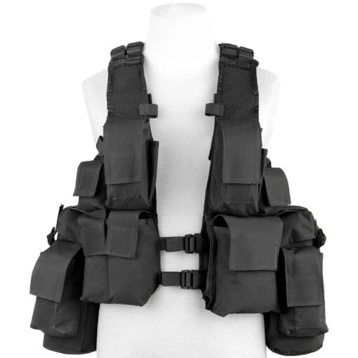 MFH South African Assault Vest Black -Outdoor Series Store mfh saav vest black 1