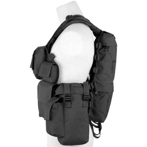 MFH South African Assault Vest Black -Outdoor Series Store mfh saav vest black 3